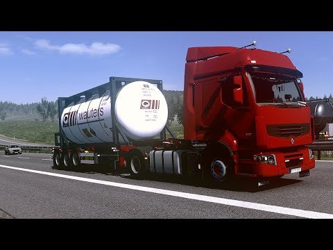ETS2] Euro Truck Simulator 2 1.32 - Renault Premium - Trailer Pacton Tank