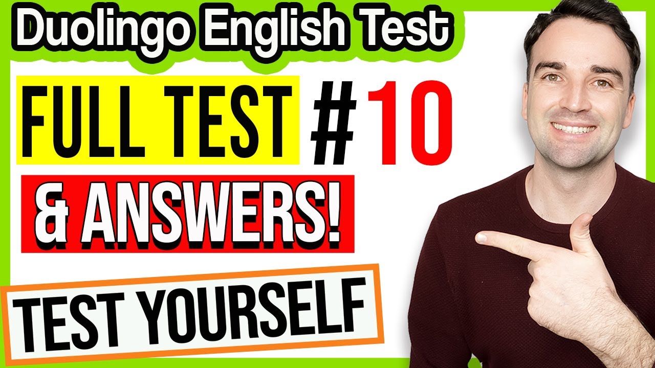 Full Duolingo English Test #10 - Duolingo Test Practice