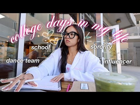 college days in my life ❤︎ balancing school, dance team, sorority, & more!