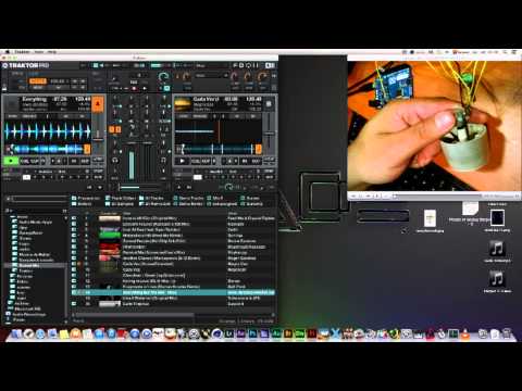 Arduino Leonardo sending and receiving MIDI over USB, rotary encoder and vumetter led.