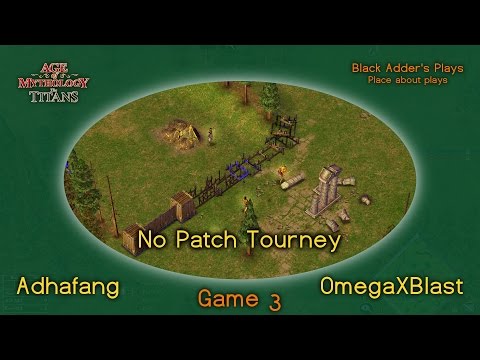 No Patch Tourney, R1 - Adhafang vs. OmegaXBlast, G3 - Zeus Mirror on Alfheim - Age of Mythology: TT