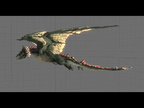 poison wyvern fly animation