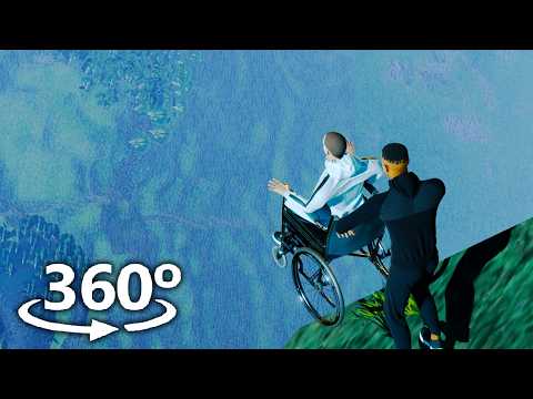 FALLING FROM CLIFF in 360° | VR / 4K 😧