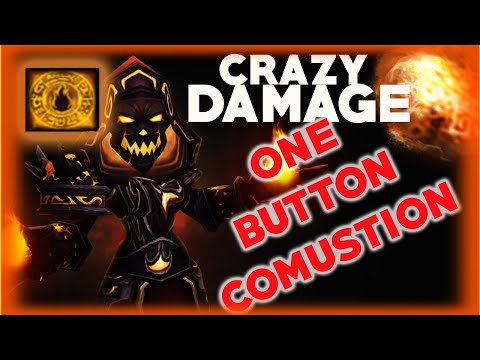 FIRE MAGE GUIDE 9.0.5 | INSANE ONE button combustion macro (preheat)