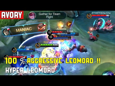 100% AGGRESSIVE LEOMORD !! NEW BUILD BECAUSE I GOT MAD AND LOST TOO MUCH TODAY - Avory | MLBB