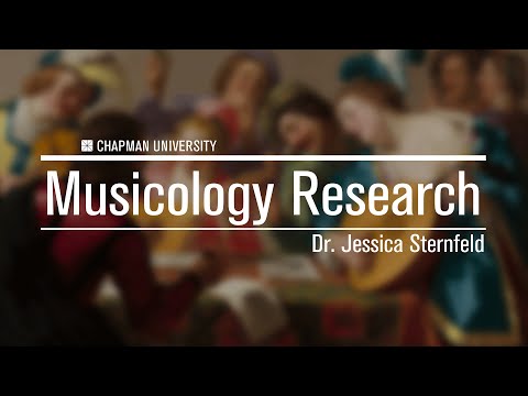 Dr. Jessica Sternfeld - Musicology research