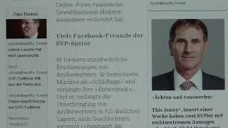 SVP Leaks: the Plans of the SVP Nazis of Switzerland to Murder Immigrants in Concentration Camps