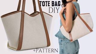 ✨DIY Tote Bag from Clothe Sewing at home Step By Step ✅Ready Pattern