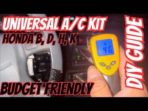 Acura Integra Honda B series Universal A/C Tuck Kit Install Step by step (Jackspania Racing)