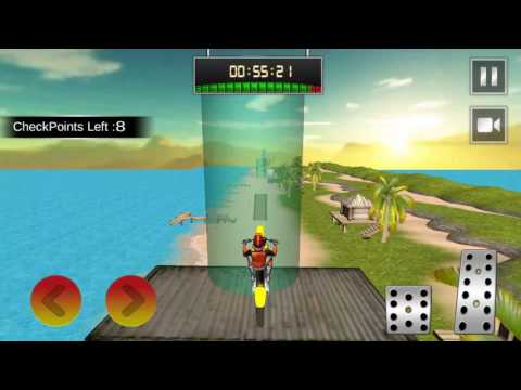 Beach Moto Bike Stunts Video