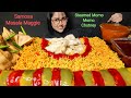 Eating Momo Masala Maggie Samosa Big Bites Asmr Eating Mukbang Indian Street Food