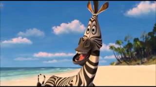 Alex y Marty se encuentran en la playa - Madagascar (2005) (Español Latino)