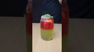 Green Mint Mojito with Sting Energy 🍸👌🏻 #asmr #viralasmr #shorts #youtube #sting #ytshorts #123