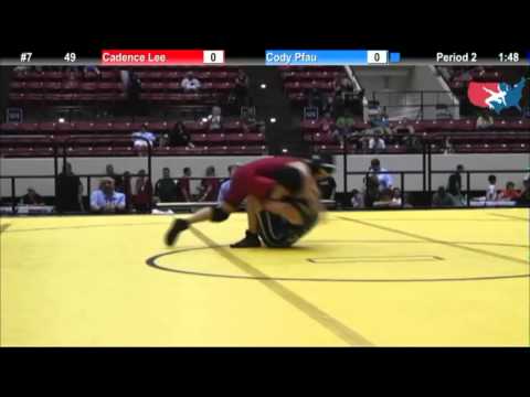WM 49 KG - WTT Final Match #1 - Cadence Lee (Schultz-Titans) vs. Cody Pfau (CO)