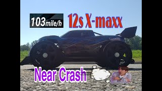 X-maxx 12s 103 mph speed-run