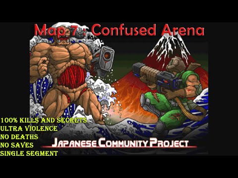 Doom 2 Japanese Community Project Map 7 : Confused Arena ( Ultra Violence 100% )