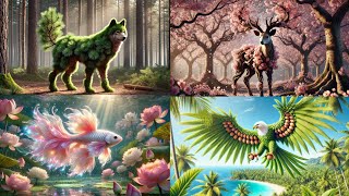 Incredible Wild Animals Fusion Created By AI 😱🧬 | Animal + Plants