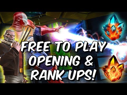 4 Star Crystal Opening & Rank Ups! - Free To Play 2019 Opening - Marvel Contest of Champions