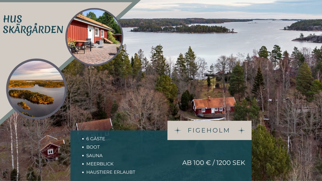 Hus Skärgården - Fantastic holiday home in the archipelago of Småland | Schweden-Ferienhaus24