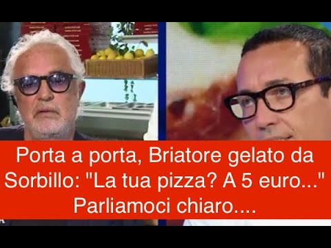 Porta a porta, Briatore gelato da Sorbillo: "La tua pizza? A 5 euro..." Parliamoci chiaro....
