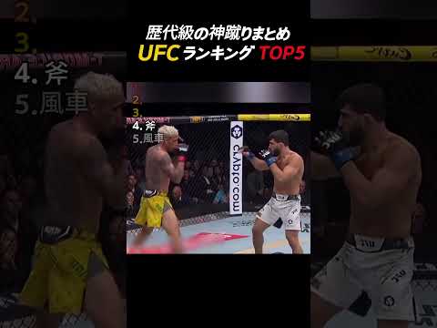 歴代級の神蹴りまとめ UFC ランキング TOP5 #ufc