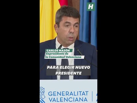 Mazón dimite y carga contra Sánchez, asume su equivocación y le llama \