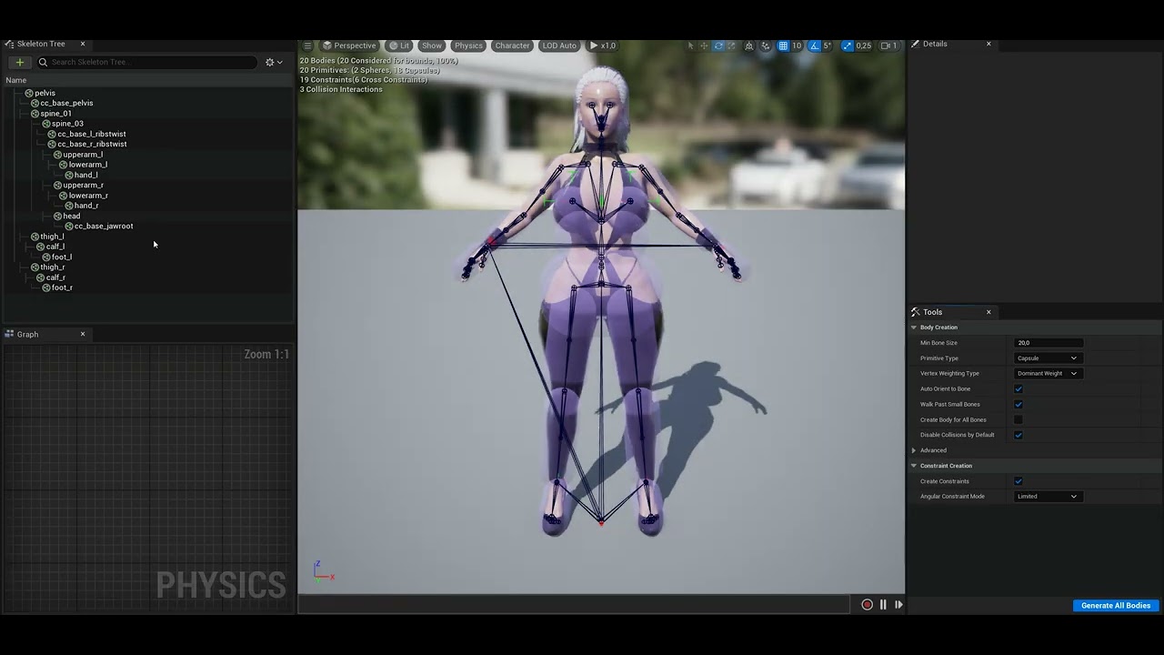 3D Character Girl -Naked- 3D Model