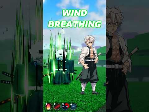WIND BREATHING SHOWCASE (Weak Legacy 2) #roblox #hungergamestiktok #demonslayer