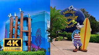 Pop Century & Art of Animation in the Morning | Disney Resorts 4K60fps