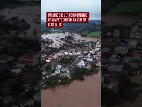 rio taquari atinge pico da cheia e estabiliza em roca sales