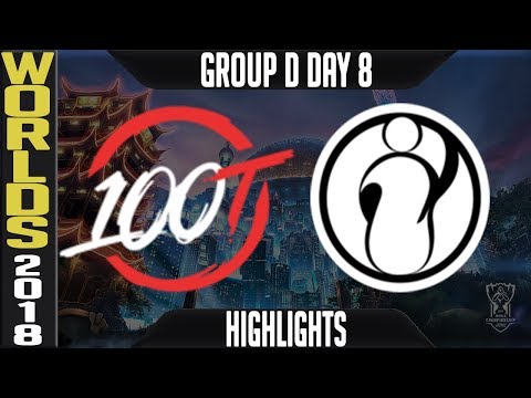 100 vs IG Highlights | Worlds 2018 Group D Day 8 | 100 Thieves(NALCS) vs Invictus Gaming(LPL)