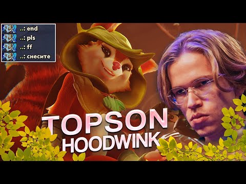 TOPSON Unexpected HOODWINK Offlane Pick | Enemy Team Had To Give Up! Dota 2