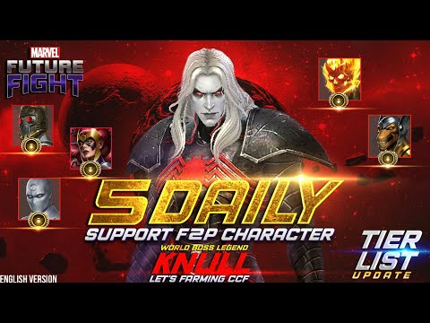 5 Daily Clear Knull Guide Support F2P Character And Tier Damage List Update - Marvel Future Fight