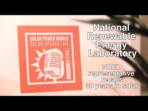 NREL representative recalls 30 years in solar