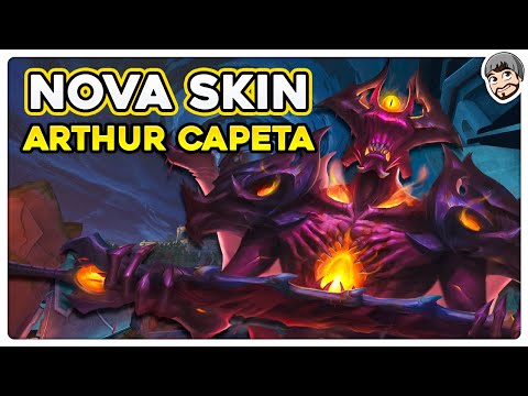 Testando a nova skin do PASSE DE BATALHA! REI ARTHUR SOLO - Conquista