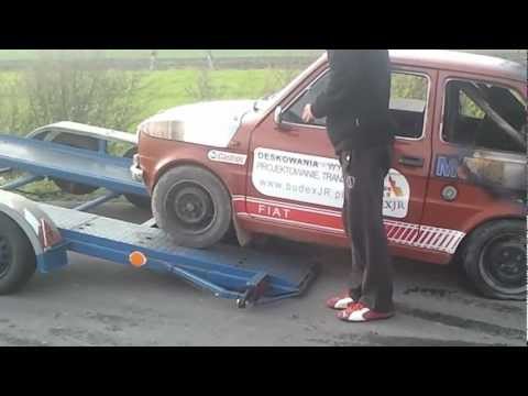 KJS Dobrzeń Wielki Podhrebelny/Sienkiewicz FIAT 126p - Po pożarze.