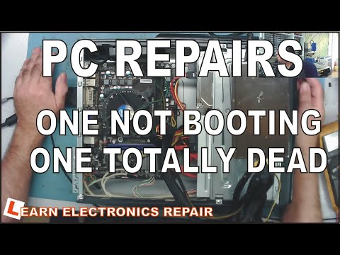 LER #156 Let's Fix Some Computers.  One PC Completely Dead, One Powers On But Does Not Boot
