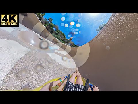 The Giant Waterslide (2023) - Siam Park Tenerife - Onride - 4k - Wide Angle