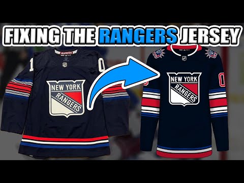 REDESIGNING The New York Rangers *NEW* Alternate Jersey!!