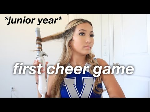 first CHEER game of *junior year* | VLOG
