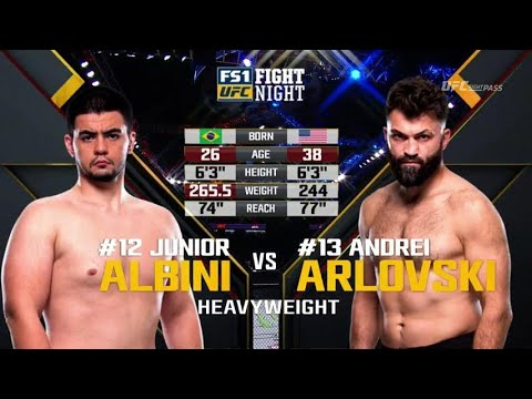 Junior Albini vs Andrei Arlovski full fight