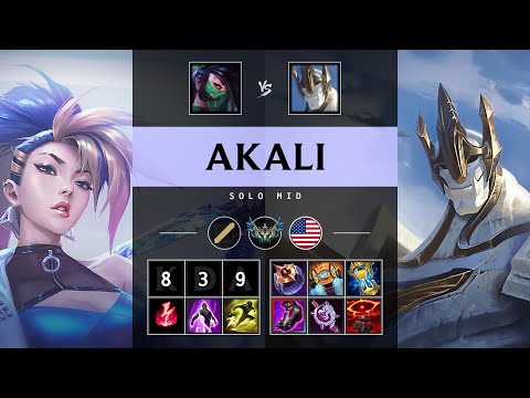 Akali Mid vs Galio - NA Challenger Patch 25.13