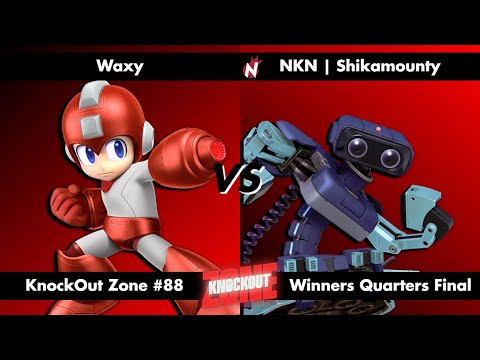 KnockOut Zone #88 - SSBU Winners Quarters Final - Waxy (Mega Man) vs Shikamounty (R.O.B.)