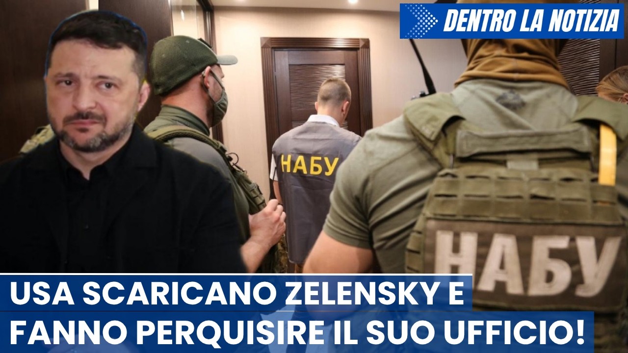 Accordo di pace: USA preme su Zelensky! Deputato ucraino: anticorruzione perquisisce il suo ufficio!