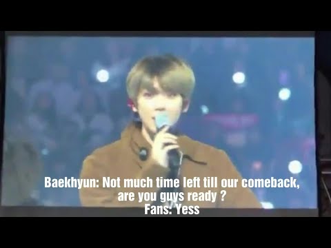 181012 EXO Ment about Comeback at IBK Concert