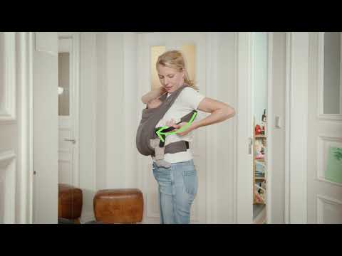 ERGOBABY nešioklė EMBRACE, grynas juodas video