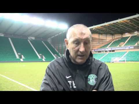 Terry Butcher Celebrates Hibernian 2 Hearts 1 02 January 2014