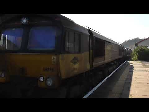 Colas Rail Class 66's no's: 66846-66850 @ Chepstow {3S59} 05/11/2020.