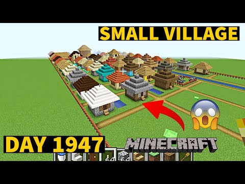 Insane Minecraft build in 2023 - Small Village in just 1947 days!