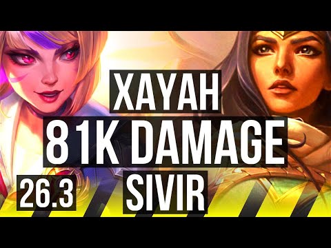 XAYAH & Leona vs SIVIR & Morgana (ADC) | 81K damage | EUW Diamond | 26.3